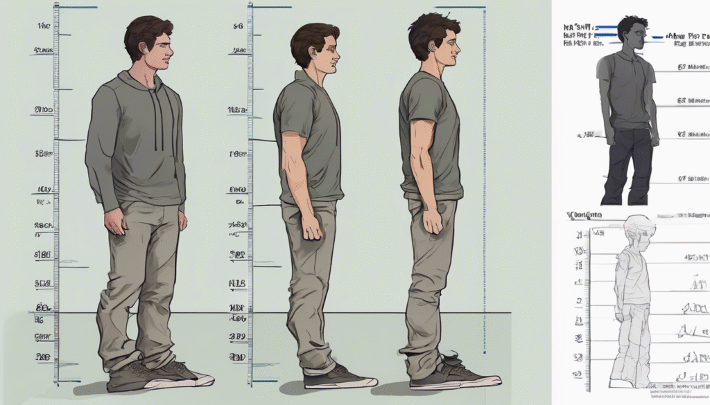 A man with different postures