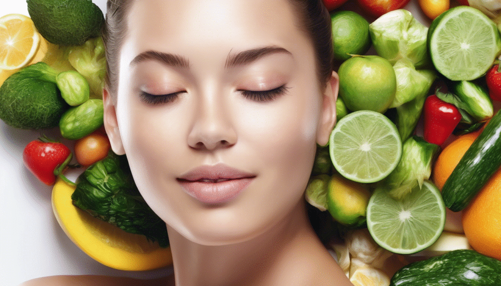 a girl with ingredients