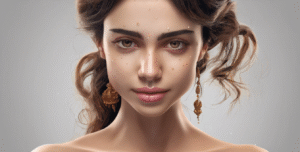 A girl with healthy skin