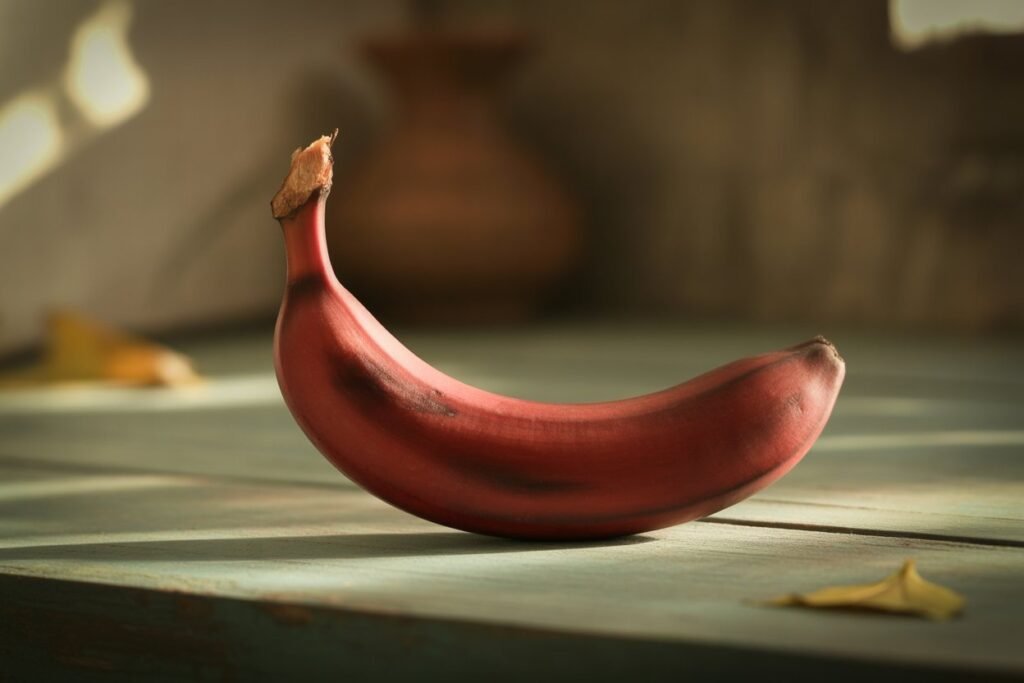Red Banana on table