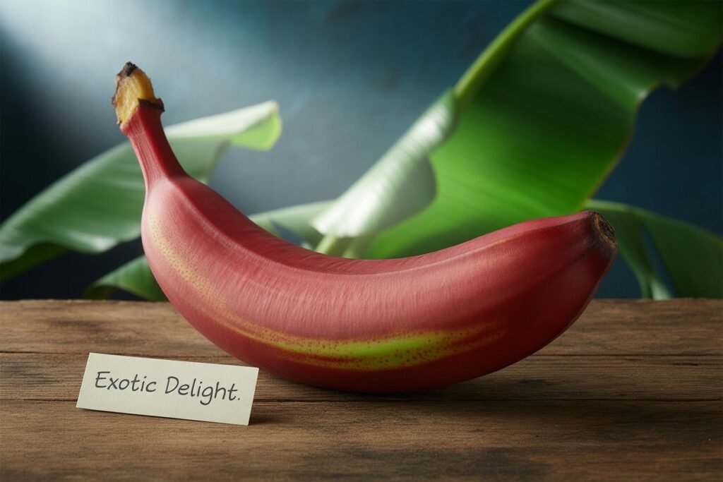 Red Banana on table