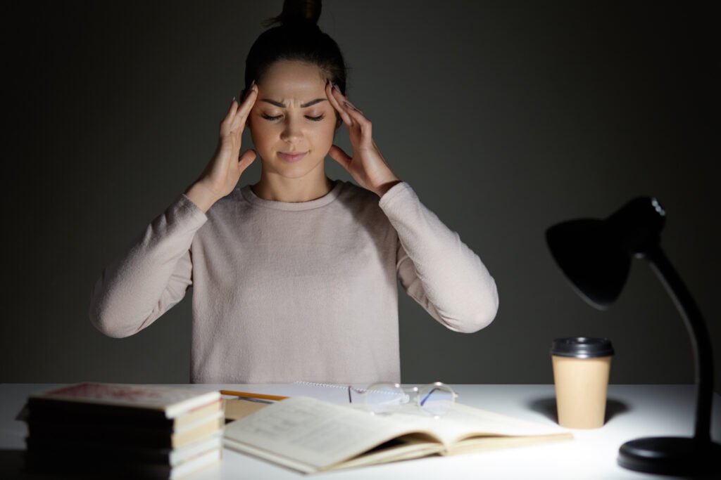 women with stress